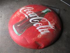 Coca-Cola Bottle Cap Sign 