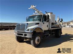 2002 International 7300 4x4 Digger Derrick Truck W/Highway Pressure Boring Body 