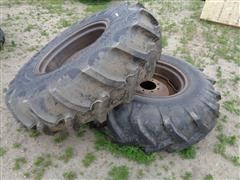 14.9-24 Pivot Tires W/Painted Rims 