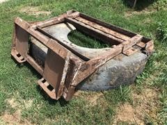 Rubber Tire Scraper Skid Steer Attachment 