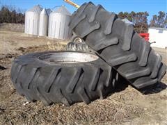 Firestone Radial 23 18.4 R 38 Tractor Tires W/ Rims 