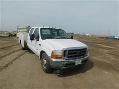 2001 Ford F350 Super Duty Crew Cab Dually Service Pickup 
