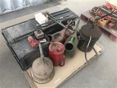 Oil Cans & Vehicle Ramps 