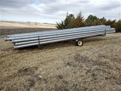 Kroy 6" Aluminum Gated Irrigation Pipe & Trailer 