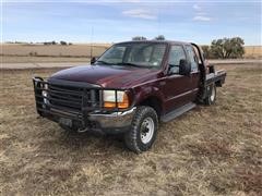 2000 Ford F250 4x4 Ext. Cab Pickup W/Bale Bed 