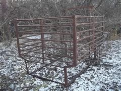 Steel Pipe Slide-In Pickup Livestock Rack 