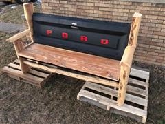 Homemade Ford Tailgate Bench 