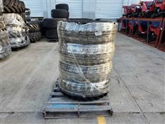 Titan 12.5/80-18 NHS 10 Ply Bias Industrial Lug Tires On Solid Steel Rims 