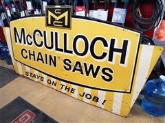 McCullough Chainsaw Sign 