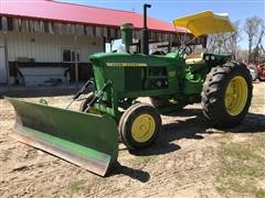 1964 John Deere 4020 2WD Tractor W/John Deere 524 Dozer Blade 