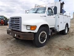 1997 Ford F750 Service Truck With AutoCrane 