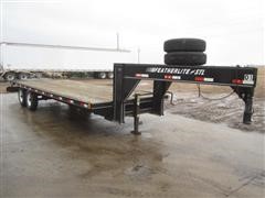 1998 Featherlite Gooseneck Flatbed Trailer 