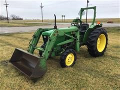 1980 John Deere 1050S MFWD Compact Utility Tractor W/ JD 75 Loader 