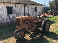 1941 Allis-Chalmers C 2WD Tractor W/sickle Mower 