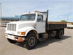 1993 International 4900 Flatbed Dump Truck 