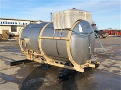 1998 Mid State 1800 Gallon Stainless Steel Floater Tank 