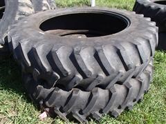(2) Firestone All Traction Radials 18.4 R46 Tires 