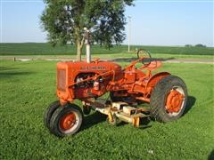 1952 Allis-Chalmers CA 2WD Tractor W/Belly Mower 