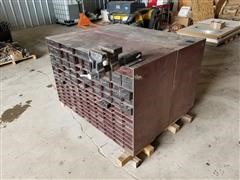 Storage Bin Organizer/Metal Bench 