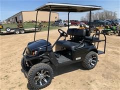 2019 E-Z-GO EXPRESS S4 Black High-Output Off-Highway Golf Cart 