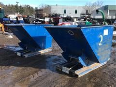 2016 Vestil D-200-MD Forklift Self-Dumping Hoppers W/ Bumper Release 