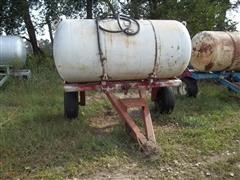 Farmland Propane Fuel Tank On 2 Wheel Cart 