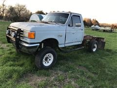 1987 Ford F250 4X4 Cab & Chassis Pickup 