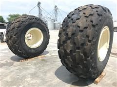 Firestone All Nonskid Tractor R3 35.5L-32 L/20PR Tires & Rims 
