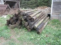 Creosote Wood Posts 