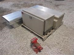 Aluminum Truck Tool Boxes And 6" 656 Wilton Bench Vise 