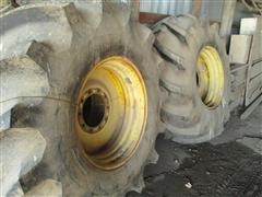 John Deere Combine Rice Tires With Rims 