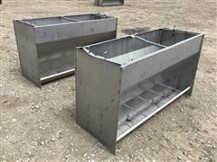 Stainless Steel 5’ Heavy Duty Livestock Feeders 