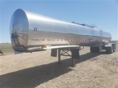 1990 Stainless Tank & Equipment T/A Stainless Steel Tanker Trailer 