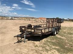 2001 Big Tex 60CH Road Runner Drop Split Ramp T/A Utility Trailer 