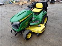 2017 John Deere X580 Lawn Tractor W/54" Deck And Bagger 