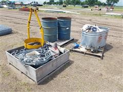 Behlen Mfg Plastic Rivet Machine W/Automatic Dispenser & Parts 