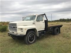 1986 Ford F600 Flatbed Truck 