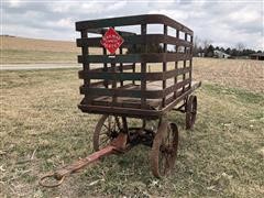 Railway Express Agency Antique Baggage Cart 