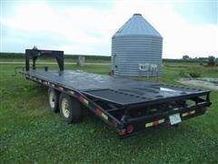 1997 Liberty Travalong Flatbed Trailer 