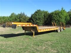 1973 Nabors T/A Fixed Neck Lowboy Trailer 