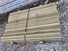 1 1/4" X 6' Long High Tensile Electric Fiberglass Fence Posts 