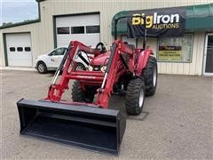 2017 Mahindra 2555NC 4WD Compact Utility Tractor W/Loader 