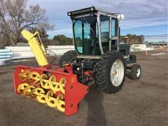 Allis Chalmers D21 Reversed Snow Blower And Forklift Tractor 