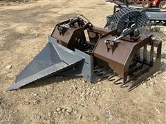 2019 80" Skeleton Grapple Bucket + 37" Stump Bucket 