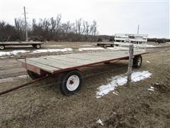 Shop Built "Can Trail" 8' X 20' Hay Trailer W/High Speed Front Axle 