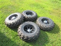 SS Machined Aluminum ATV Wheels & Tires 