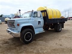 1975 Chevrolet C65 S/A Truck W/18' Flatbed, Hoist And 1600 Gallon Tank 