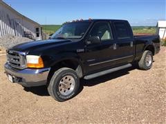 2000 Ford F250 Super Duty 4x4 Crew Cab Diesel Pickup 