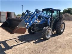 2001 New Holland TN75D MFWD Tractor 