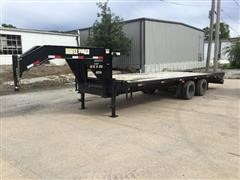 2009 Doolittle Gooseneck T/A Flatbed Trailer 